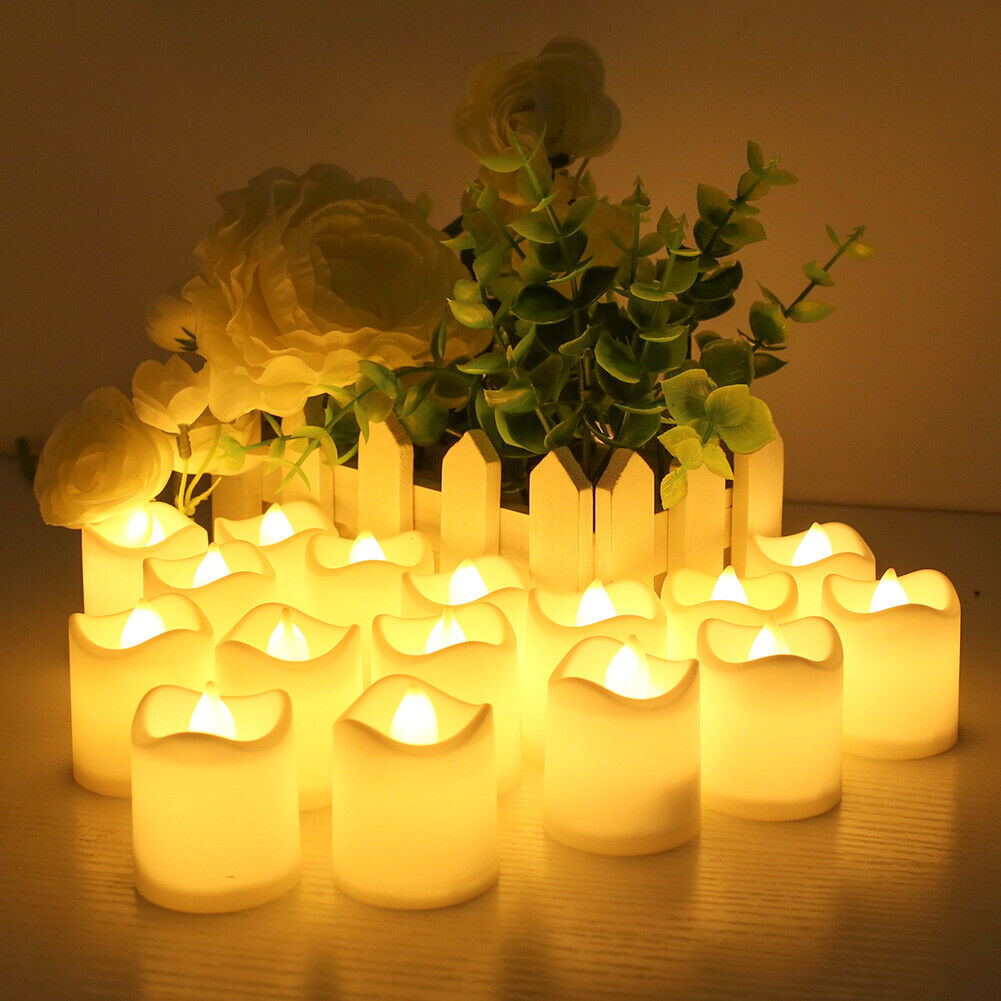 48PCS Flameless LED Tea Light Tealight Candle Wedding Decoration V201-LZD1148YW8AU