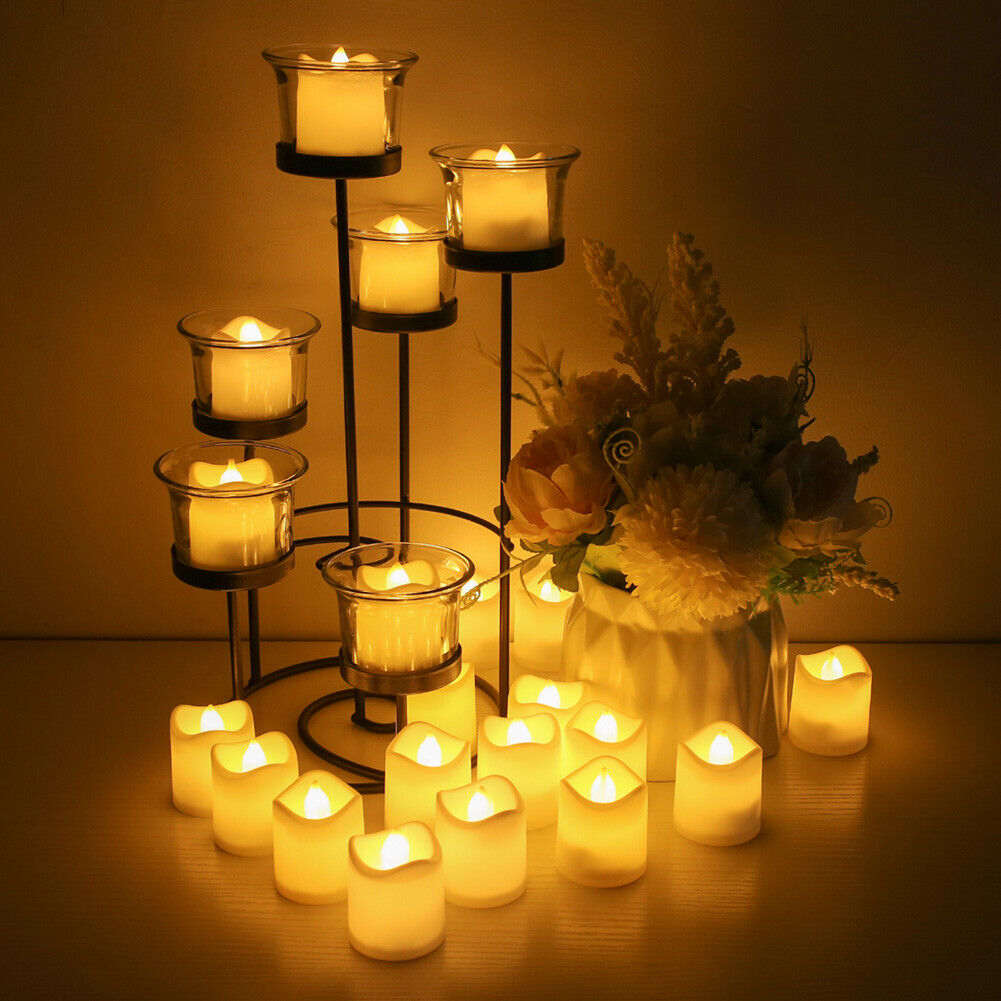 48PCS Flameless LED Tea Light Tealight Candle Wedding Decoration V201-LZD1148YW8AU