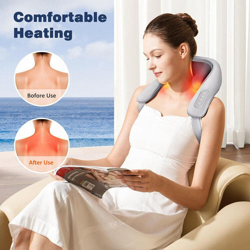 Massagers for Neck and Shoulder with Heat Goletsure Pain Relief Deep 5D Kneading V201-MAS0001GA8AU
