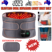 Electric Dual Infrared Light Heat Back Massager Waist Brace Lumbar Support Belt V201-MAS0002GY8AU