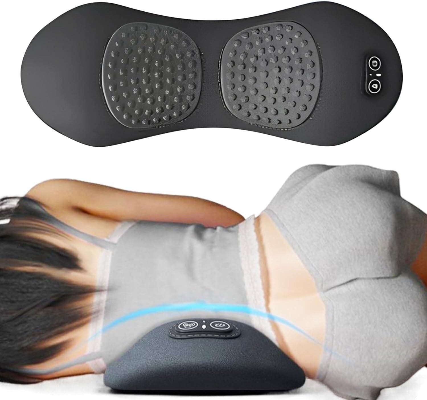 Electric Back Massager Triple Fusion Back Massager Traction Lifting & Heat AU V201-MAS0433GY8AU