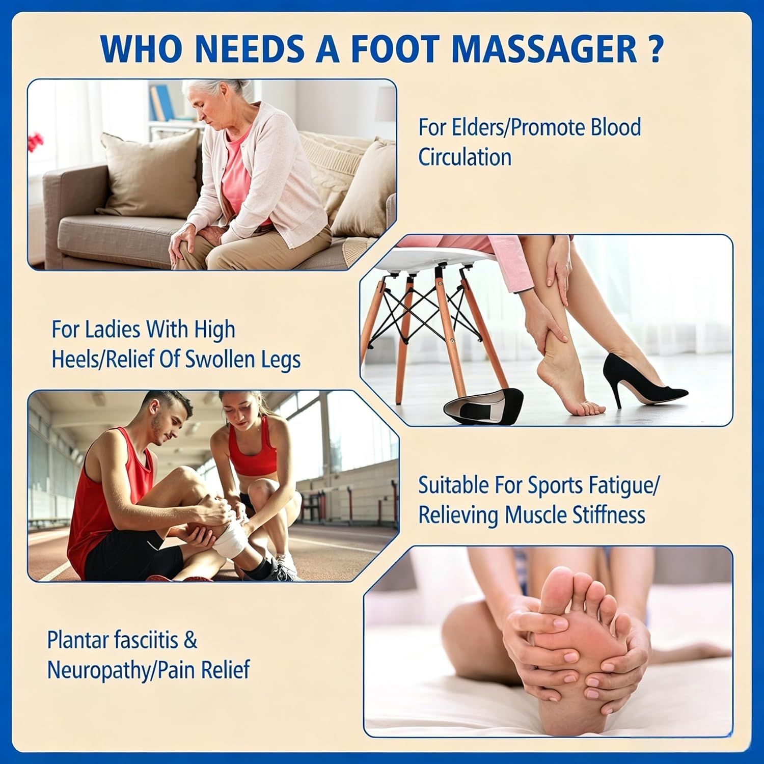 NEW Electromagnetic Foot Circulation Massager Neuropathy for Foot AU V201-MAS2599GY8AU