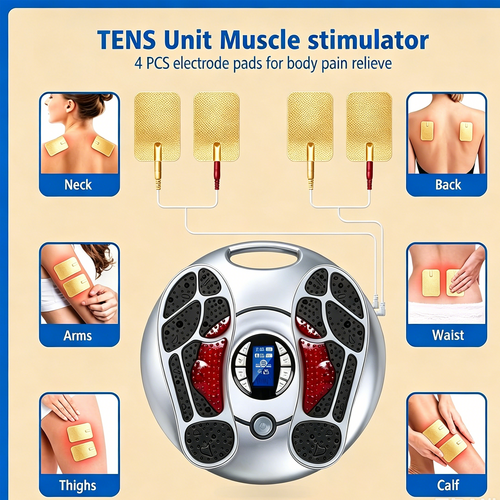 NEW Electromagnetic Foot Circulation Massager Neuropathy for Foot AU V201-MAS2599GY8AU
