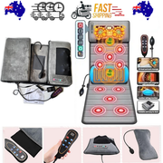 10 Vibrating Motors Massage Mat Full Body Heated Mattress Pillow Pain Relief AU V201-MAS6010GY8AU