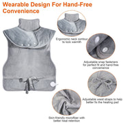 Portable Electric Heating Pad Wrap Heated Neck Shoulder Back Warm Pain Relief V201-MAS6090GY8AU