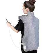 Portable Electric Heating Pad Wrap Heated Neck Shoulder Back Warm Pain Relief V201-MAS6090GY8AU
