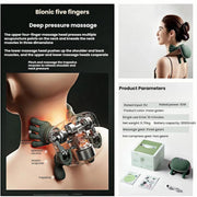 Neck Shoulder Massager, Electric Heated Kneading Back Massager Pain Relief V201-MSJ0001GR8AU