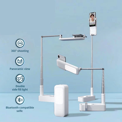 LED Portable Phone Holder Stand Wireless Remote Dimmable Selfie Fill Light Lamp White V201-PM001WH-AU