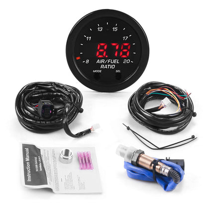 For Wideband Gauge X-Series 30-0300 AFR O2 UEGO Air Fuel Ratio Gauge 2-1/16" AU V201-PRCIAEM-0300-BLKC-AU