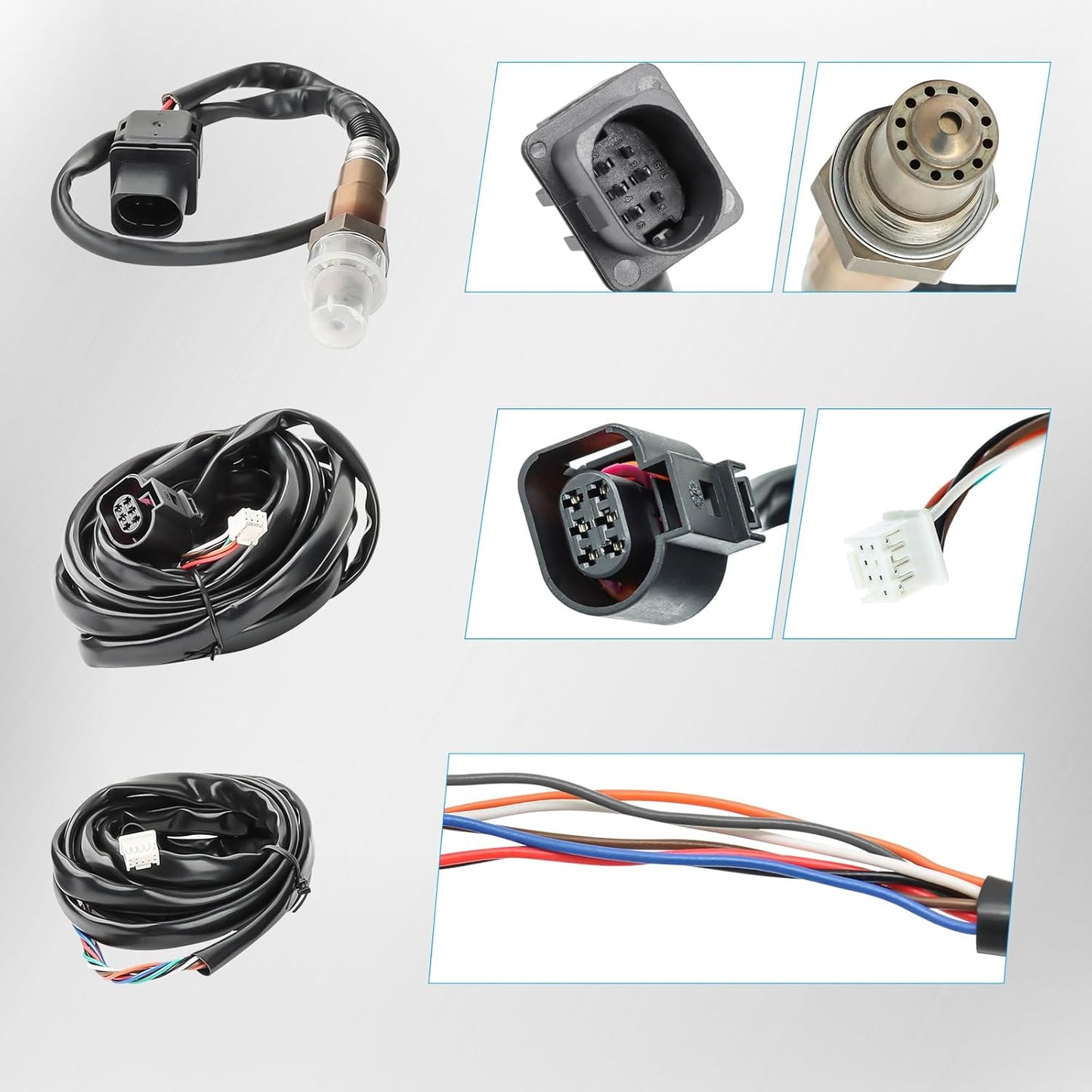 52mm AFR O2 UEGO Wideband Air Fuel Ratio Gauge Kit 30-0300 LSU 4.9 Probe Sensor V201-PRCIAFR-0300-BLKC-AU