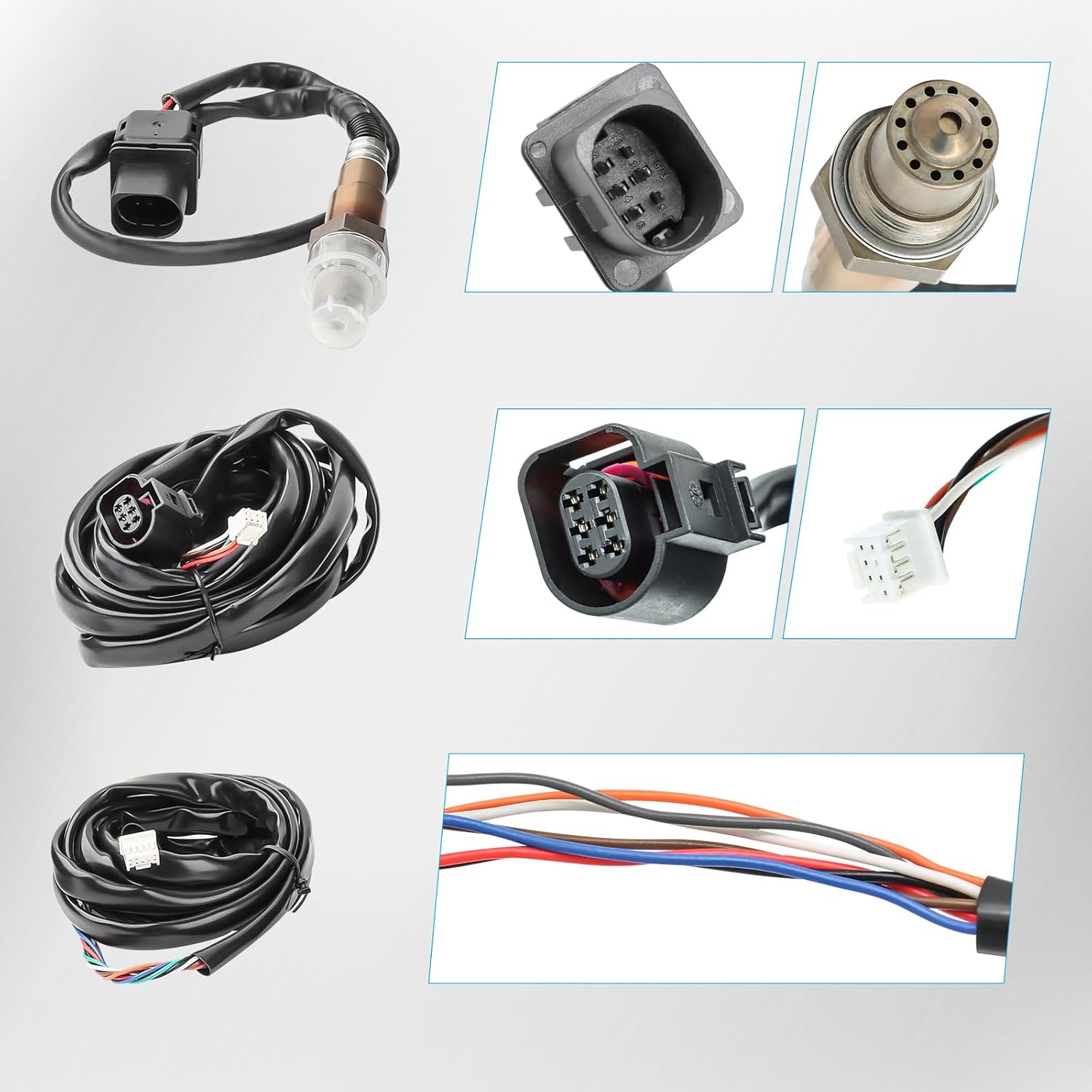 52mm AFR O2 UEGO Wideband Air Fuel Ratio Gauge Kit 30-0300 LSU 4.9 Probe Sensor V201-PRCIAFR-0300-BLKC-AU