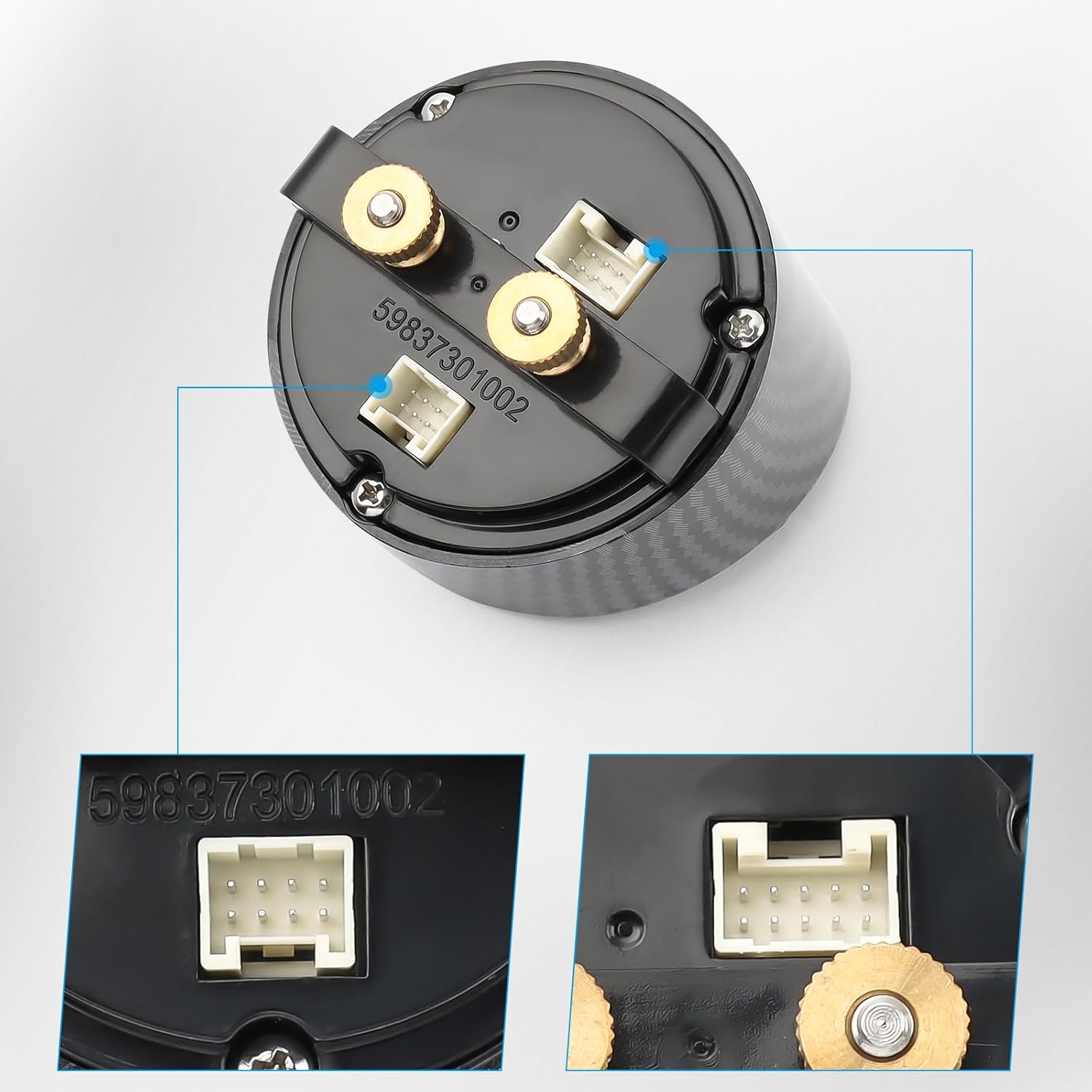 52mm AFR O2 UEGO Wideband Air Fuel Ratio Gauge Kit 30-0300 LSU 4.9 Probe Sensor V201-PRCIAFR-0300-BLKC-AU