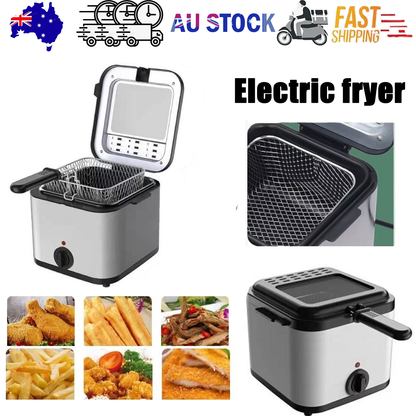 Electric Deep Fryer 2.5L French Frie Machine Oil Hot Pot Fried Chicken Grill V201-QHGMMOREONE001
