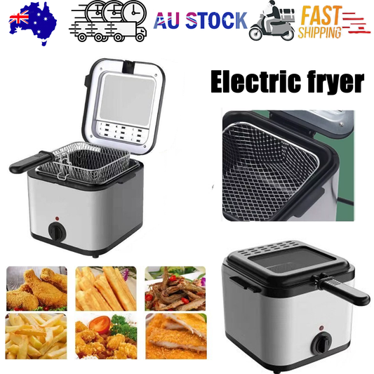 Electric Deep Fryer 2.5L French Frie Machine Oil Hot Pot Fried Chicken Grill V201-QHGMMOREONE001