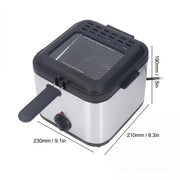 Electric Deep Fryer 2.5L French Frie Machine Oil Hot Pot Fried Chicken Grill V201-QHGMMOREONE001