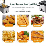 Electric Deep Fryer 2.5L French Frie Machine Oil Hot Pot Fried Chicken Grill V201-QHGMMOREONE001