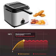 Electric Deep Fryer 2.5L French Frie Machine Oil Hot Pot Fried Chicken Grill V201-QHGMMOREONE001