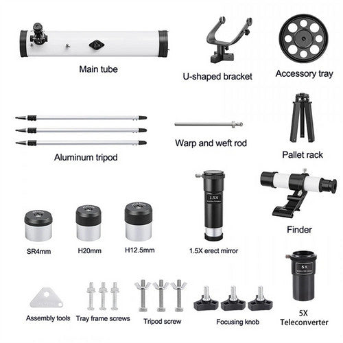 Pro Astronomical Telescope 114mm Aperture 875X Zoom HD High Resolution V201-QHGMMOREONE003