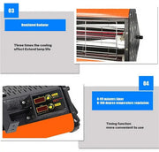 1200W Shortwave Infrared Paint curing Lamp Spray Painting Solary Baking Dryer V201-QHGMMOREONE006