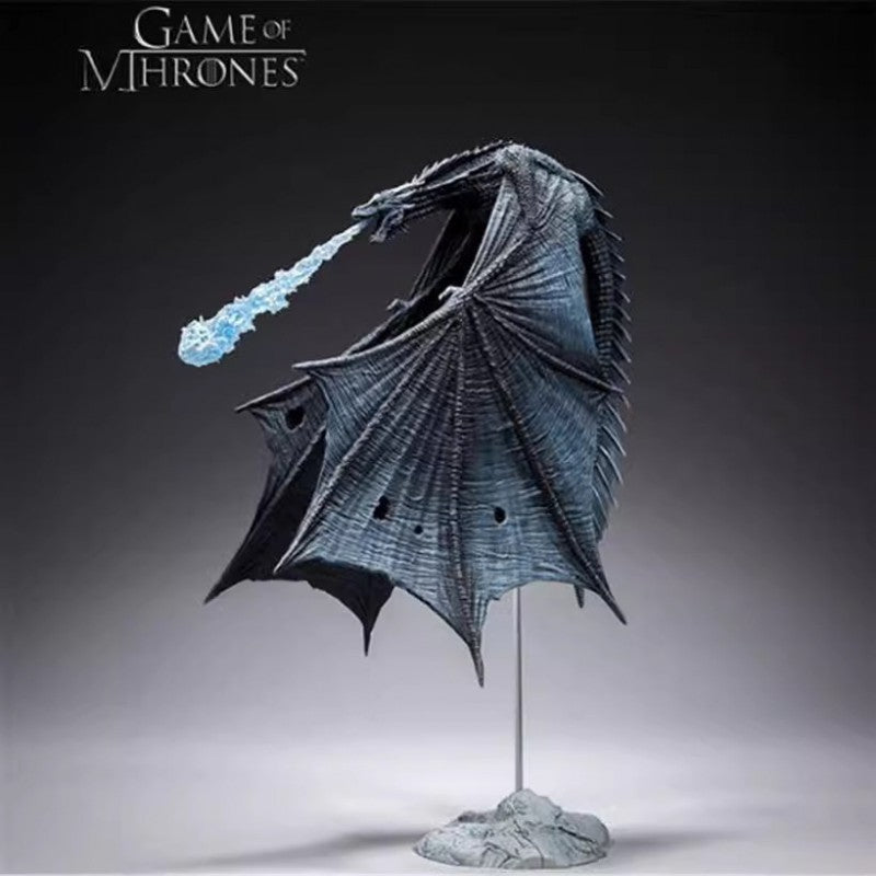 GAME OF THRONES Viserion Ice Dragon Action Figure Statue PVC Toys Boxed Gift V201-QHGMMOREONE010