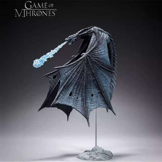GAME OF THRONES Viserion Ice Dragon Action Figure Statue PVC Toys Boxed Gift V201-QHGMMOREONE010