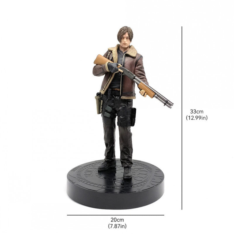 Resident Evil Leon Scott Kennedy Figure Game Model Statue Toy 33cm V201-QHGMMOREONE011