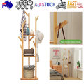 Clothes Garment Coat Rack Stand Bamboo Hanger Bag Hat Hook Holder Tree Shelf AU V201-QHGMMOREONE012