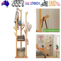 Clothes Garment Coat Rack Stand Bamboo Hanger Bag Hat Hook Holder Tree Shelf AU V201-QHGMMOREONE012