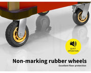 4X 6" / 150mm Heavy Duty Swivel Caster Wheels Castor 1000KG Load,2 with Brakes V201-QHGMMOREONE014