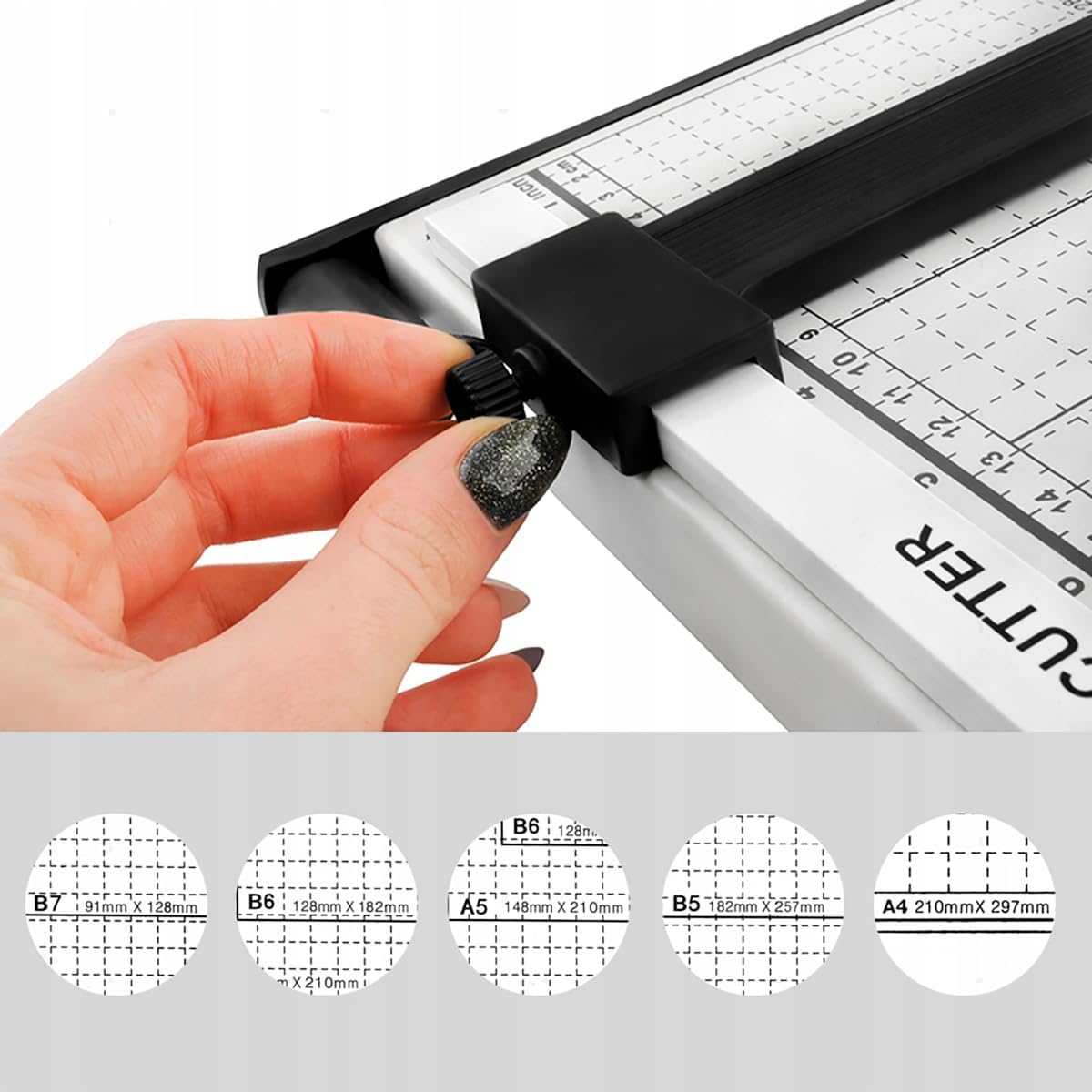 Professional Heavy Duty A4 To B7 Paper Cutter Guillotine Trimmer Home Office V201-QHGMMOREONE018