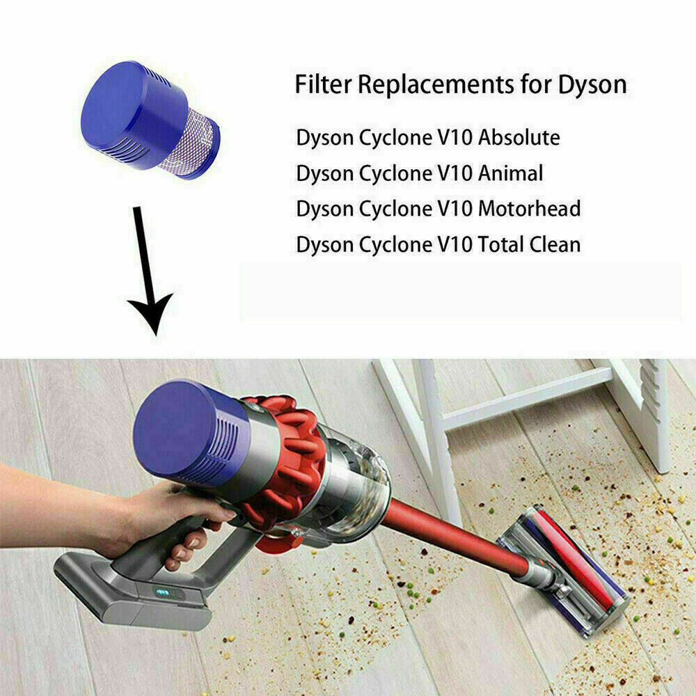 Replacement Filter for Dyson V10 Absolute, V10 Animal, SV12 Detect Vacuum Hepa V201-QHGMMOREONE022