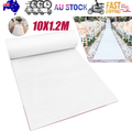10X1.2M White Carpet Aisle Runner Wedding Party Event Decoration Mats Rugs V201-QHGMMOREONE023