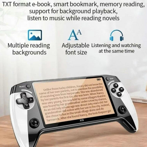 Handheld X9 Retro Game Console 5.5 Inch IPS Screen,Video Games,30000+ Games V201-QHGMMOREONE025