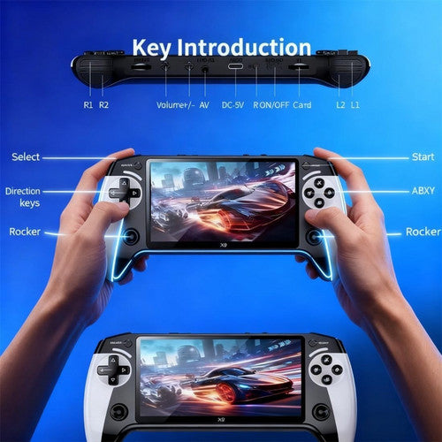 Handheld X9 Retro Game Console 5.5 Inch IPS Screen,Video Games,30000+ Games V201-QHGMMOREONE025