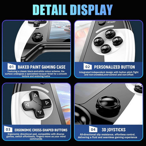 Handheld X9 Retro Game Console 5.5 Inch IPS Screen,Video Games,30000+ Games V201-QHGMMOREONE025