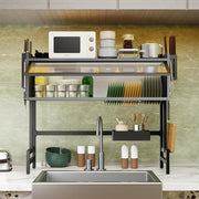85CM Over The Sink Dish Drying Rack Carbon Steel Space Saving Above for Kitchen V201-QHGMMOREONE029