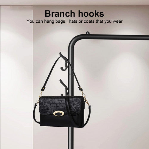 Black Heavy Duty Clothes Rail Rack Hanging Garment Display Stand Shoe Storage Shelf V201-QHGMMOREONE033