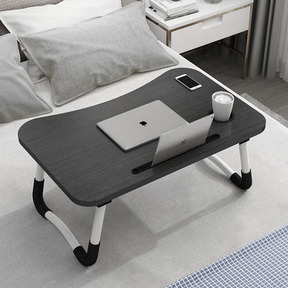 Black Laptop Stand Table Foldable Desk Computer Study Bed Adjustable Cup Slot Tray V201-QHGMMOREONE035