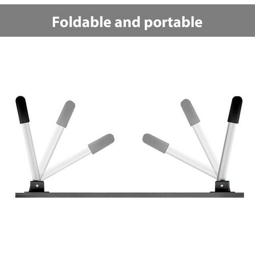 Wood Laptop Stand Table Foldable Desk Computer Study Bed Adjustable Cup Slot Tray