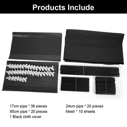 9 Tier Shoe Rack Portable Storage Cabinet Organiser Portable Wardrobe W/ Cover Black V201-QHGMMOREONE040