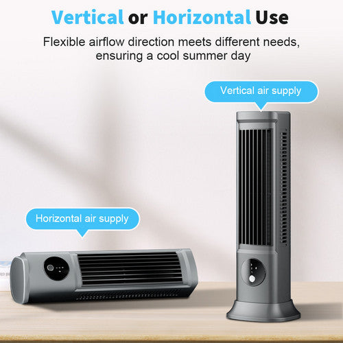 Air Conditioner Fans Portable Cooling Ace with 3 Speeds Tower Fan Quiet Desk V201-QHGMMOREONE042