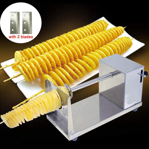 Vegetable Spiral Cutter Potato Twister Tornado Slicer Machine Stainless Steel V201-QHGMMOREONE045