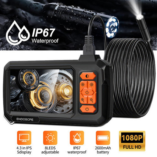 15M 8mm Lens Industrial Endoscope 1080P Digital Borescope Inspection Camera LED Lamp V201-QHGMMOREONE047