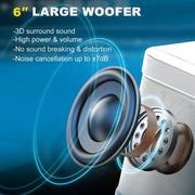 Sliver Karaoke Machine with 2 Wireless Microphones Bluetooth-Compatible 5.0 for Parties V201-QHGMMOREONE048