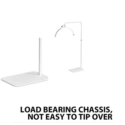 White Half Moon Floor Fill Lamp for Salon Tattoo Eyelash Makeup Beauty LED Lash Light V201-QHGMMOREONE050