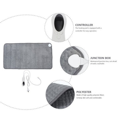 Electric Heat Pad Adjustable Heating Mat Warmer Blanket Back Pain Relief 76x40cm V201-QHGMMOREONE058