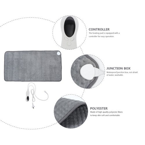 Electric Heat Pad Adjustable Heating Mat Warmer Blanket Back Pain Relief 100x50cm V201-QHGMMOREONE059