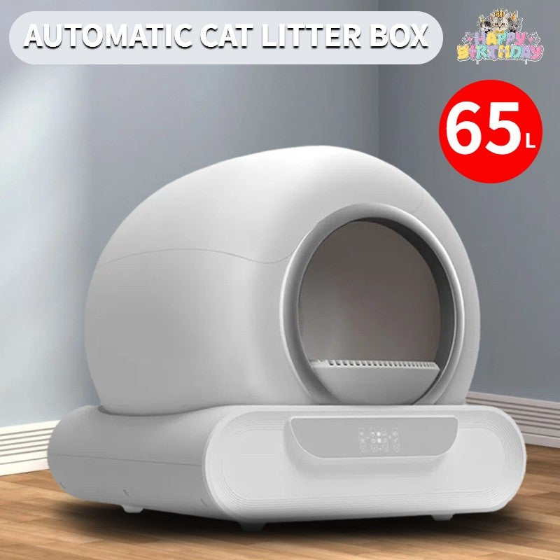 65L Remote Control Automatic Self Cleaning Cat Litter Box Smart App Easy-Clean V201-QHGMMOREONE064