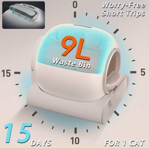 65L Remote Control Automatic Self Cleaning Cat Litter Box Smart App Easy-Clean V201-QHGMMOREONE064