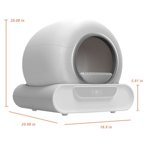 65L Remote Control Automatic Self Cleaning Cat Litter Box Smart App Easy-Clean V201-QHGMMOREONE064